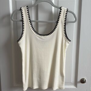 Jcrew Blanket Stitch Tank Top